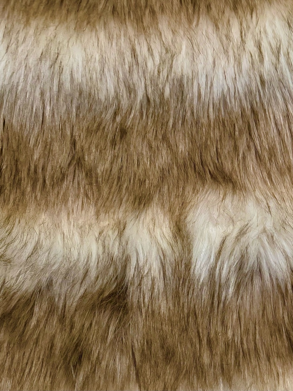 NWT Women’s Skies Are Blue Faux Fur Vest Size Medium Tan Cream - Picture 12 of 12